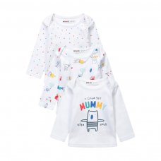 Family 2B: 3 Pack Long Sleeve Tops (0-12 Months)